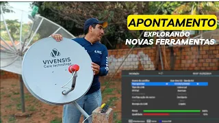 Apontamento usando Vivensis VX10 | Novas funcinalidades | #vx10 #apontamento #antenaparabolica