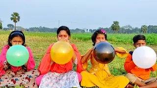outdoor fun with Flower Balloon and learn colors for kids by I kids episode -133.
