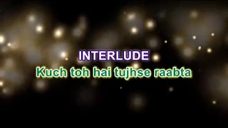 Raabta I Title song | Karaoke with lyrics | Sing along | Arijit singh |