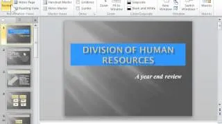 PowerPoint 2010 View a Presentation in Outline View