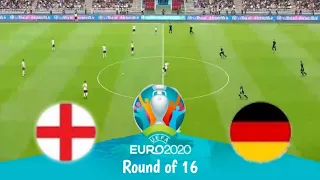 England vs Germany - Round of 16 Euro 2020 - Gameplay PES 2021