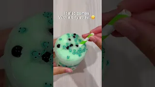 Reviewing @BlushingBB Frozen Froggo Boba Slime! 🐸