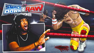 WWE Smackdown vs Raw 2008 (24/7 Mode #9) FIRST BLOOD MATCH! Are They Setting Me Up??? | StaxMontana