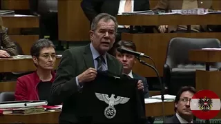 Van der Bellen mit 88 und NSDAP T-Shirt | Nationalrat - Olaftology