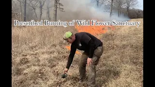 Burning the Wild Flower Sanctuary at Oak Creek Whitetail Ranch