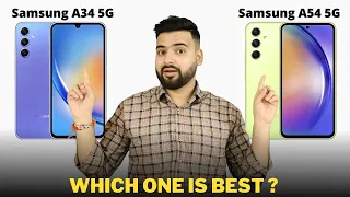 Samsung A34 vs Samsung A54  - Full Comparison | Should I invest for Samsung A34 ??🤔