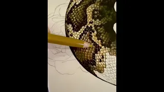 satisfying snake scales #shorts #artwork #arttutorial #snakescales #satisfying #sketch #painting