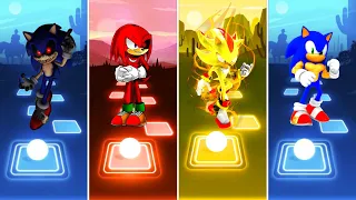 Sonic exe 🆚 Knuckles Exe Sonic 🆚 Super Shadow Sonic 🆚 Muscular Sonic | Sonic Coffin Dance Song