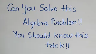 US Math Olympiad Question | You should know this trick !! #maths #mamtamaam