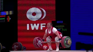 Tatiana Kashirina (75+) - 148kg Snatch @ 2015 Senior World Championships