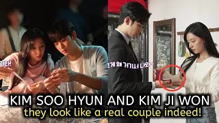 Kim Soo hyun and Kim ji won looks like real couple in recent queen of tears behind the scene