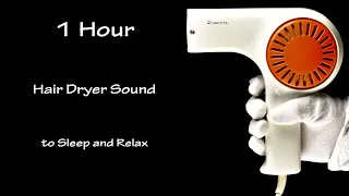 Relaxing Hair Dryer Sound 88 | 1 Hour Binaural Sound | Lullaby to Sleep