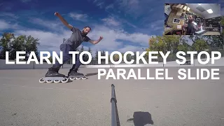 How to Hockey Stop on Rollerblades (How to parallel slide)