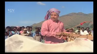 Dr. Vishnuvardhan Wins Bull Race | Bhootayyana Maga Ayyu | Best Kannada Movie Scene | Lokesh