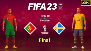 FIFA 23 - PORTUGAL vs. SWEDEN - FIFA World Cup Final - Ronaldo vs. Ibrahimović - PS5™ [4K]