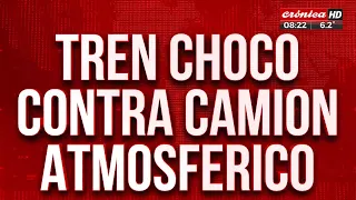 Impactante video: ¡tren chocó contra un atmosférico!