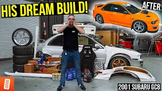 Surprising our SUBSCRIBER with his DREAM CAR BUILD! (Full Transformation) : Subaru GC8 -2001 Impreza