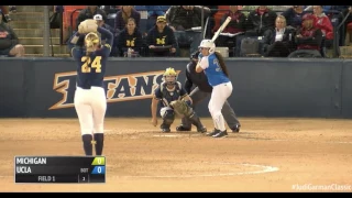 UCLA's Brianna Tautalafua Hit In Face By Michigan's Tera Blanco