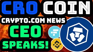 Crypto.com CEO SPEAKS OUT!! | CRO Coin WARNING! | CRONOS News