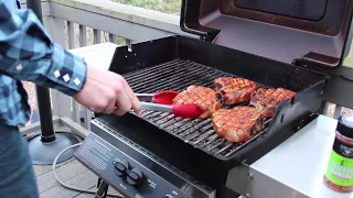 Grilling Pork Chops on MHP Gas Grill