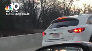 Boston apparent road-rage incident results in man hanging on hood