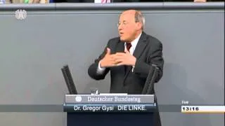 Gregor Gysi, DIE LINKE: Merkels Wahlversprechen sind nur für die Mülltonne gedacht