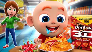 Grocery Store Song 🛒 | Baby Goes Shopping 🎃 | New Funny Nursery Rhymes by PIB Family