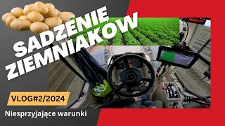 Sadzenie ziemniaków nie idzie zgodnie z planem.