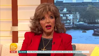 Dame Joan Collins Reacts to Comments Made by Her Son | Good Morning Britain