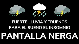 Sonido de Lluvia y truenos Relajante para Dormir 🌧 Pantalla Negra ideal para dormir