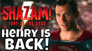 Henry Cavill Man of Steel News- Rumored to Appear in Shazam Fury of the Gods - Superman News