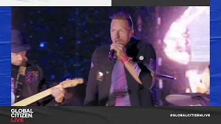 Coldplay Performs New Song "Higher Power" From Latest Album ​| Global Citizen Live