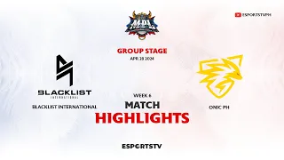 Blacklist International vs ONIC PH HIGHLIGHTS MPL PH S13 | ONIC vs BLCK ESPORTSTV