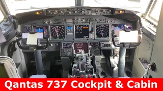 Qantas 737 Cockpit & Cabin Tour