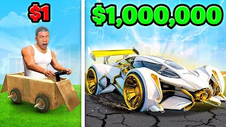 $1 To $1,000,000 CAR In GTA 5!