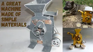 HowTo Make A Mini Rice Mill From Simple Ingredients - Powered By 12v Electricity.