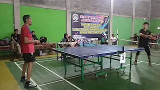 Tak Berdaya..!!! Ali PTM Semin tak bisa imbangi permainan Fuad PTM Gadungsari di NTTC Cup #1