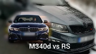 BMW M340d vs Škoda Octavia 3 RS Stage 1+