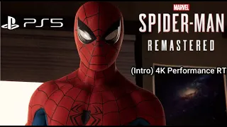 Spider-man REMASTERED PS5 (Intro) RAIMI suit Gameplay (4K) New Game + Ultimate Difficulty