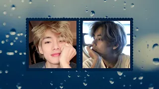 BTS V Rainy Days lofi version with rain sound and V visuals