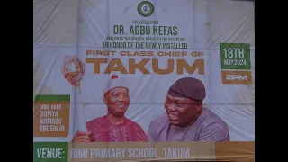 [LIVE] TARABA: GENERAL PUBLIC RECEPTION IN HONOUR OF FIRST CLASS CHIEF OF TAKUM