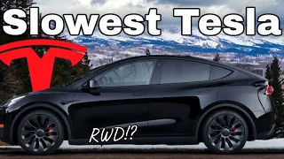 New Tesla Model Y RWD |  The Slowest Tesla Ever Made?  Only 260 Miles of Range?