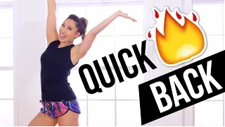 Quick Burn Standing Back Workout! No equipment, at home, back toning exercises!
