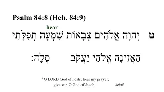 Psalm 84 -- Hebrew Bible Speaker with English Captions