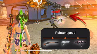 new ( HEADSHOT SETTING ) free fire ( POINTER SPEED) Headshot setting with PROOF