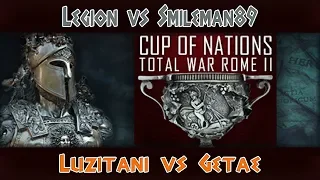 Total War: Rome 2. Cup of Nations 2019. LEGION vs Smileman89 (Group stage).