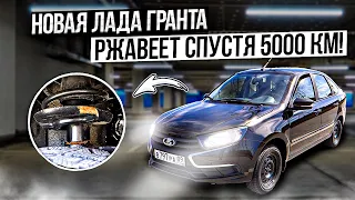 НОВАЯ ЛАДА ГРАНТА, ПОРЖАВЕЛА СПУСТЯ 5000 КМ! ОТЗЫВ РЕАЛЬНОГО ВЛАДЕЛЬЦА.