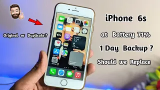 iPhone 6s at 71% Battery Health || Hows the Backup (ORIGINALL)