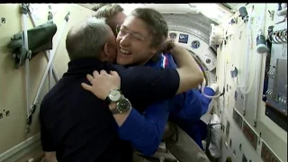 NASA Television Video File Expedition 59-60 Hatch Opening / Welcome Ceremony