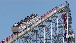 Riders evacuated from Cedar Point roller coaster near top of the hill